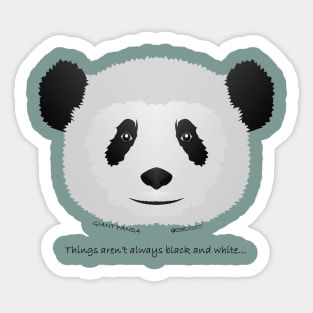 Baby Panda - Not everything is black and white… Sticker